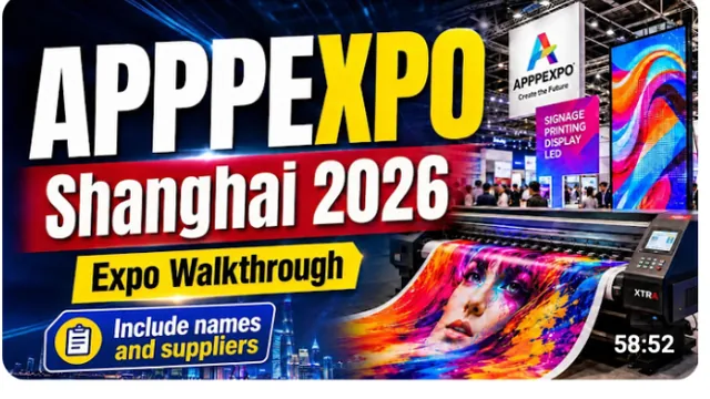 Shanghai 2026 APPPEXPO Tour | Exploring China’s Advertising & Printing Expo